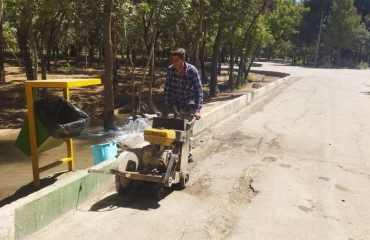 احداث بوستان بانوان شهید باهنر شهرداری کرمان